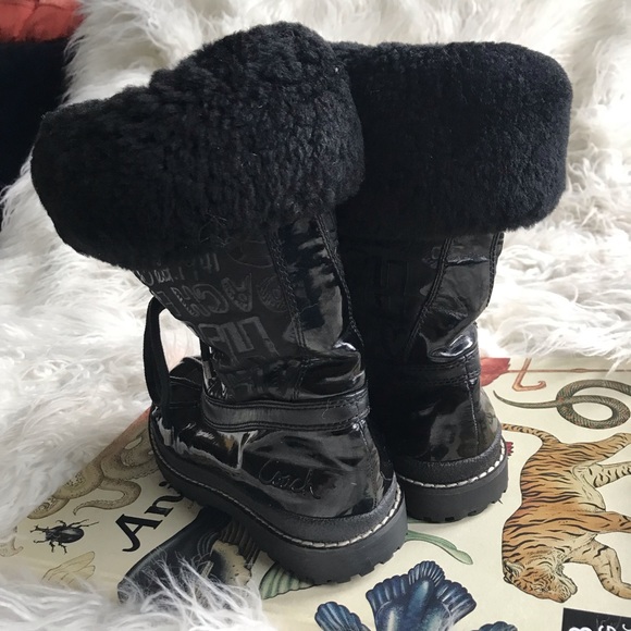 Coach Black Leonora Winter Boots/Booties - Picture 3 of 9
